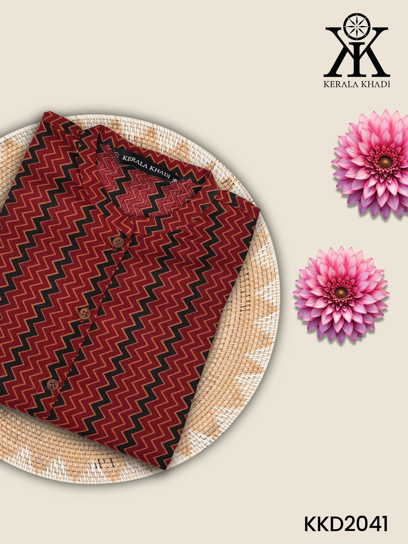 KKD2041 - Zig Zag Print Kurthi